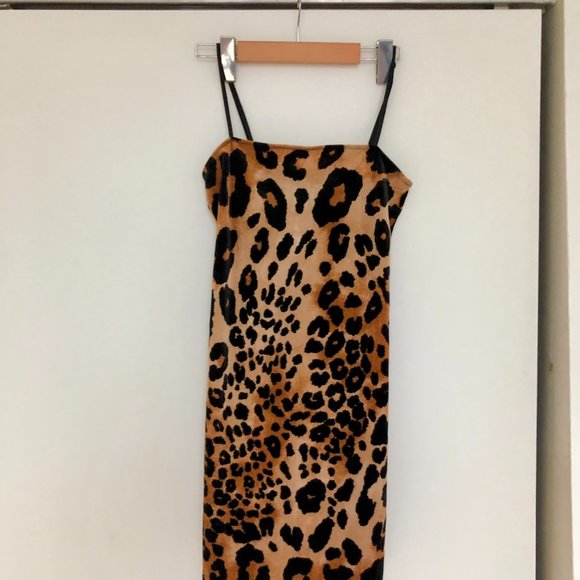Cheetah Print Mini Dress - Picture 1 of 4
